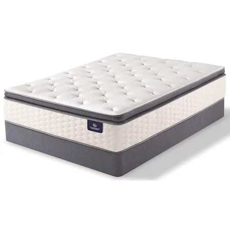 King Plush Euro Top Pocketed Coil Mattress and 9" Foundation